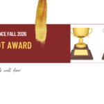 Three trophies with the words JACC SoCal Fall 2026 On-the-Spot Awards